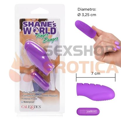 Vibrador estimulador vaginal para dedo 